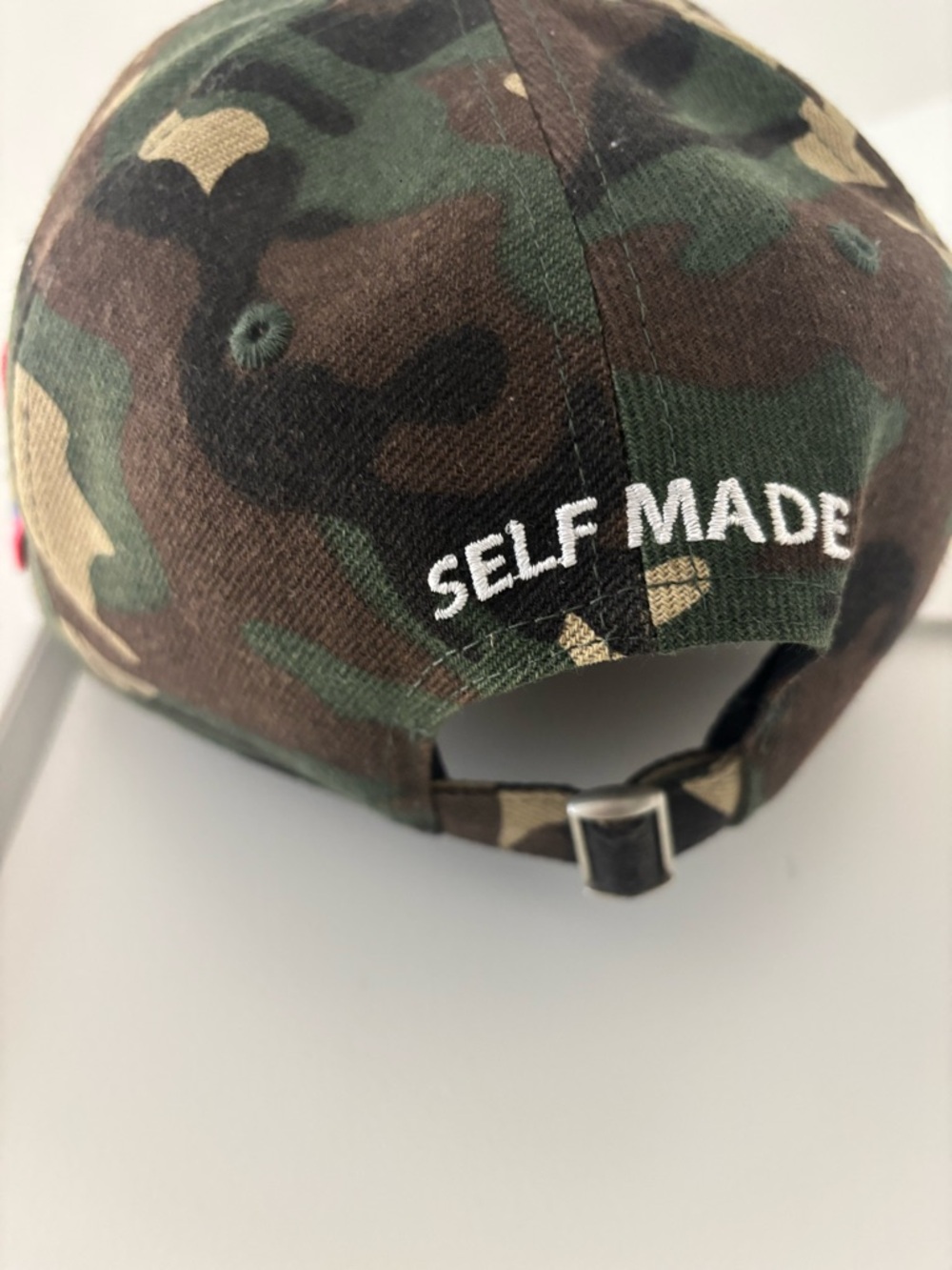 Camouflage Snapback Hat with Neon 'Stript' Embroidery - STRIPT CAMO HAT - Picture 8 of 8